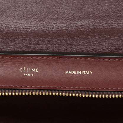 Celine Smooth Calfskin Suede Medium Trapeze Burgundy 6 of 13