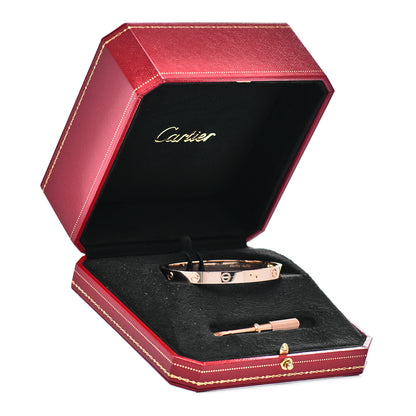 Cartier 18K Pink Gold LOVE Bracelet 18 5 of 5