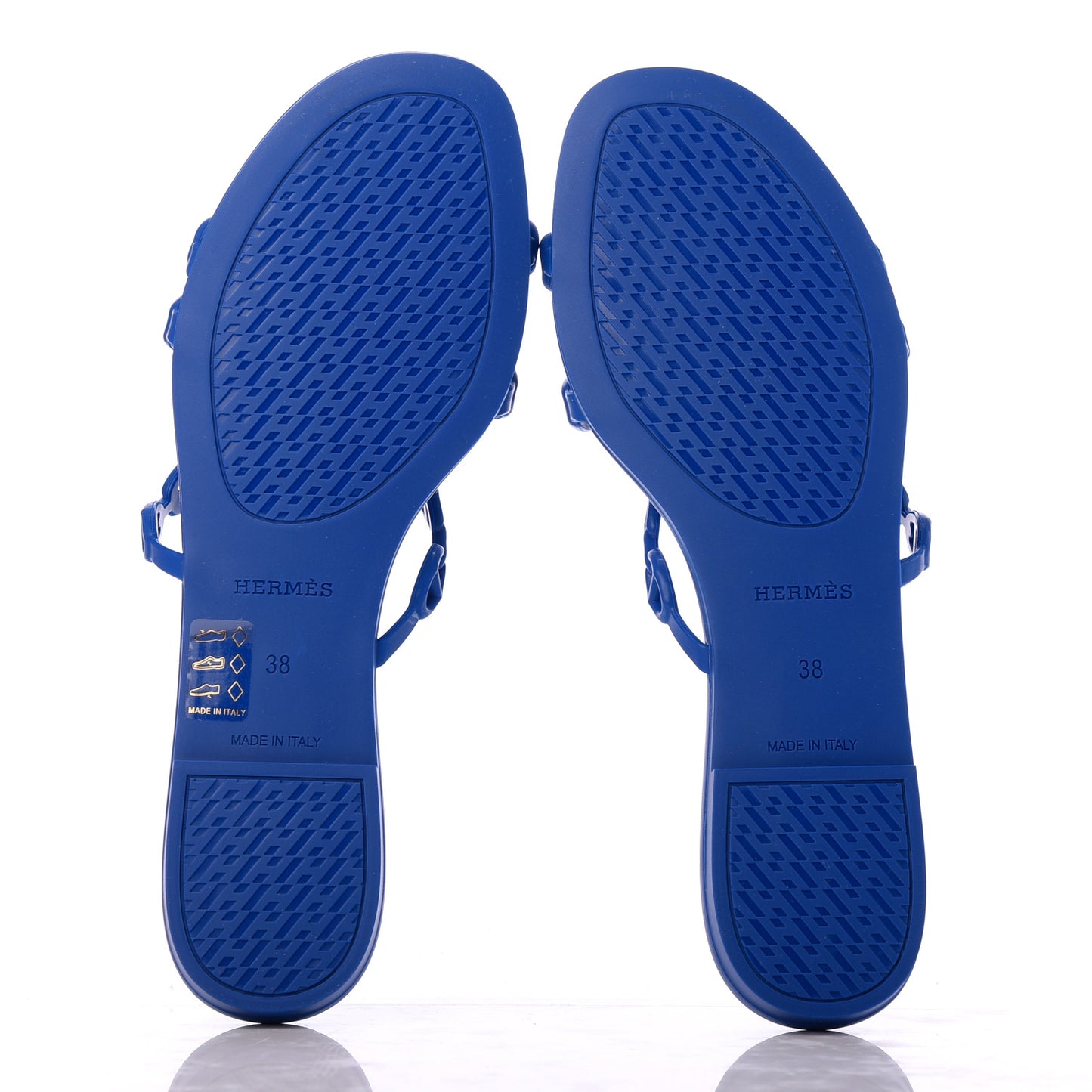 Rubber Chaine d'Ancre Rivage Sandals 38 Bleu Smalt