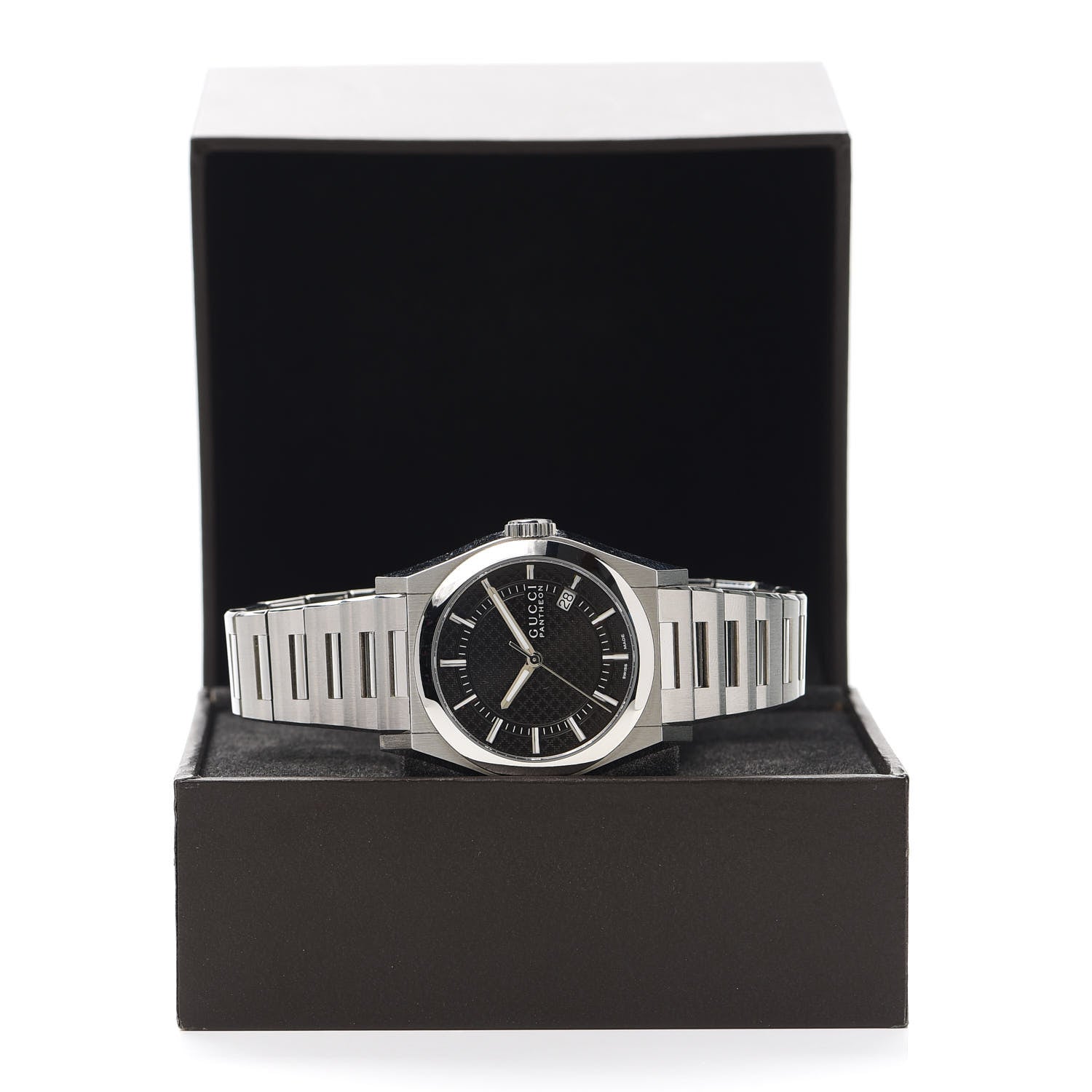 Gucci Stainless Steel 36mm Pantheon Quartz Watch Black 6 of 6