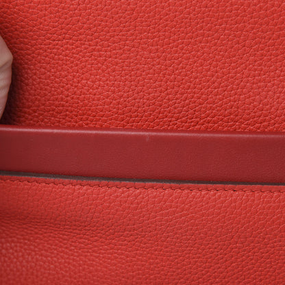 Hermes Taurillon Maurice Swift 24/24 29 Rouge De Coeur Rouge Piment 12 of 14