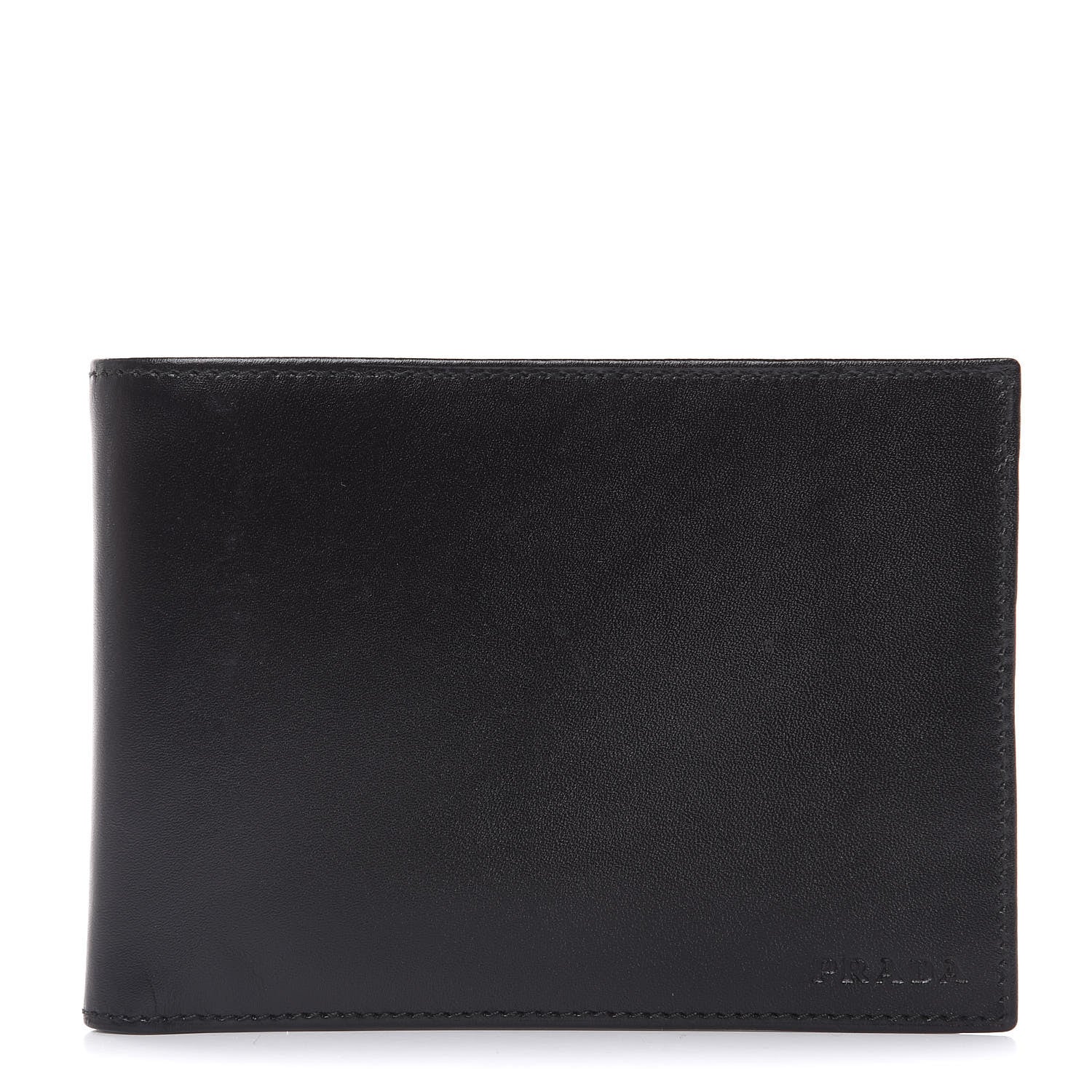 Prada Siviglia Bi-Fold Wallet Black 1 of 10