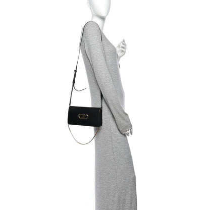 Salvatore Ferragamo Calfskin Mini Double Gancio Bag Black 2 of 10