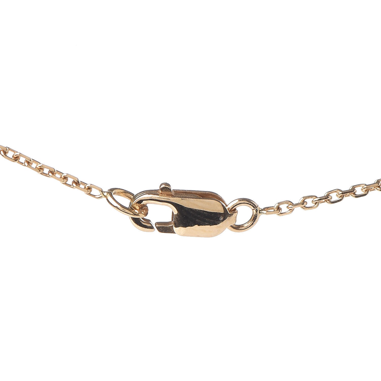 Van Cleef & Arpels 18K Yellow Gold Mother of Pearl Sweet Alhambra Butterfly Pendant Necklace 5 of 6