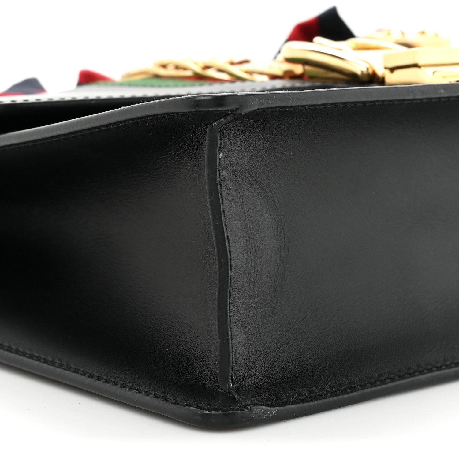 Gucci Calfskin Small Sylvie Shoulder Bag Black 9 of 12