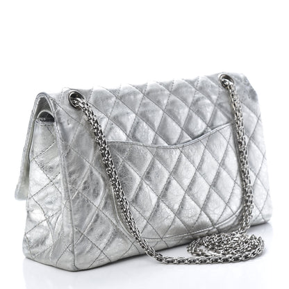 Chanel Metallic Aged Calfskin Quilted 2.55 Reissue 226 Flap Silver 3 of 12