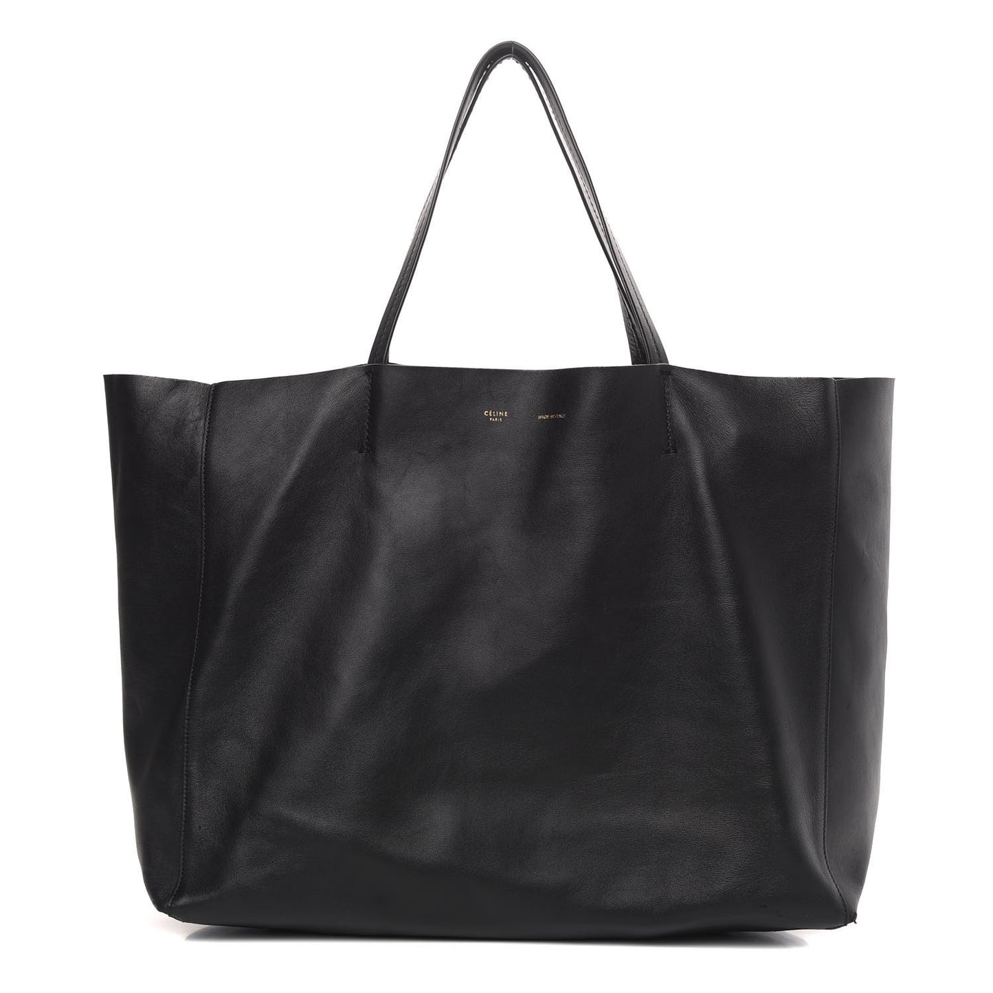 Lambskin Horizontal Cabas Black