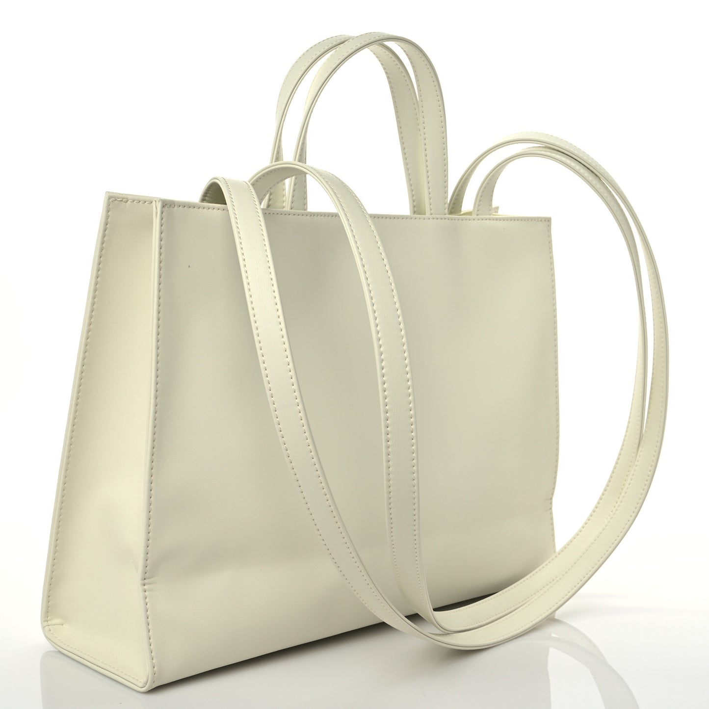Vegan Leather Medium Shopping Bag Glue