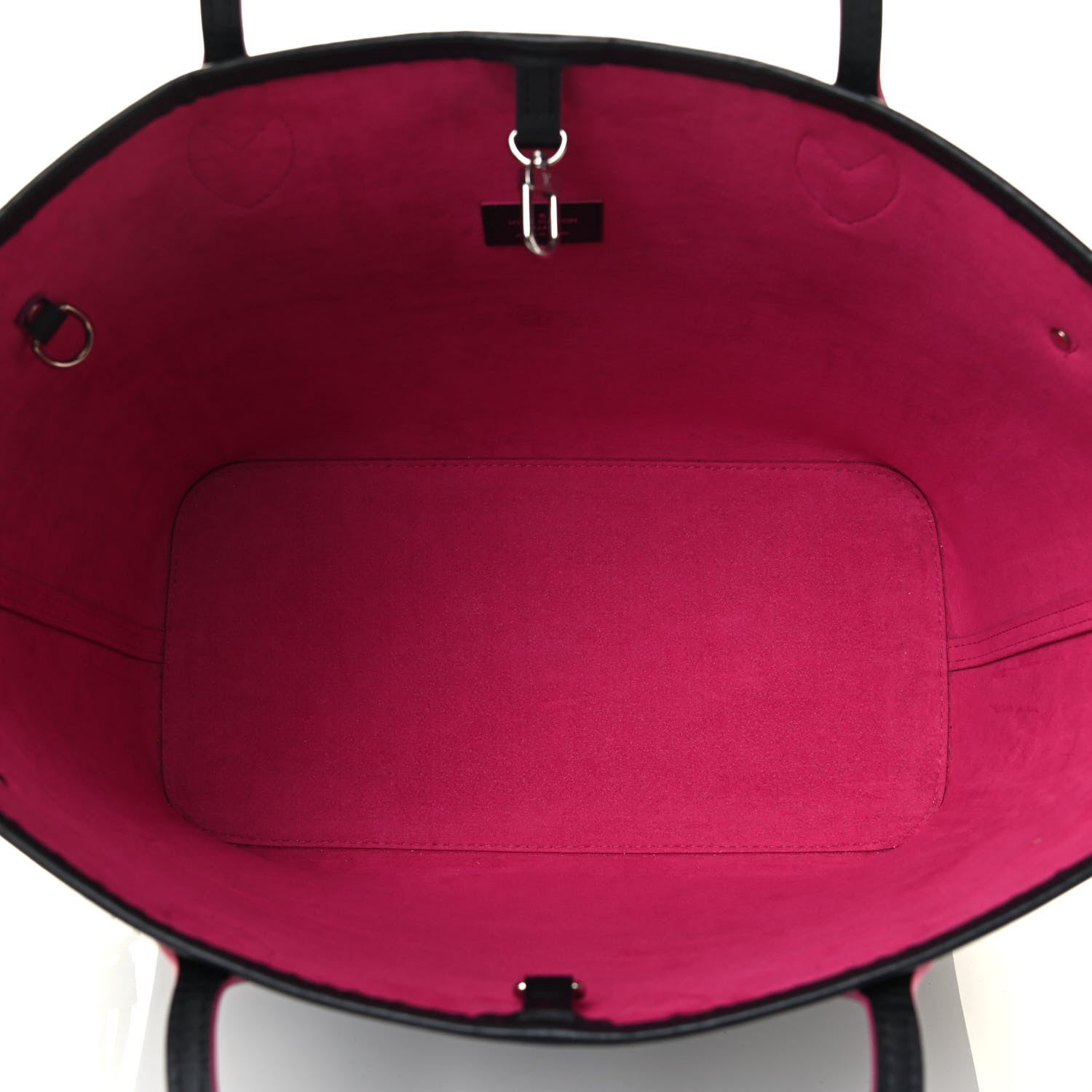 Louis Vuitton Epi Neverfull MM Black Hot Pink 4 of 4