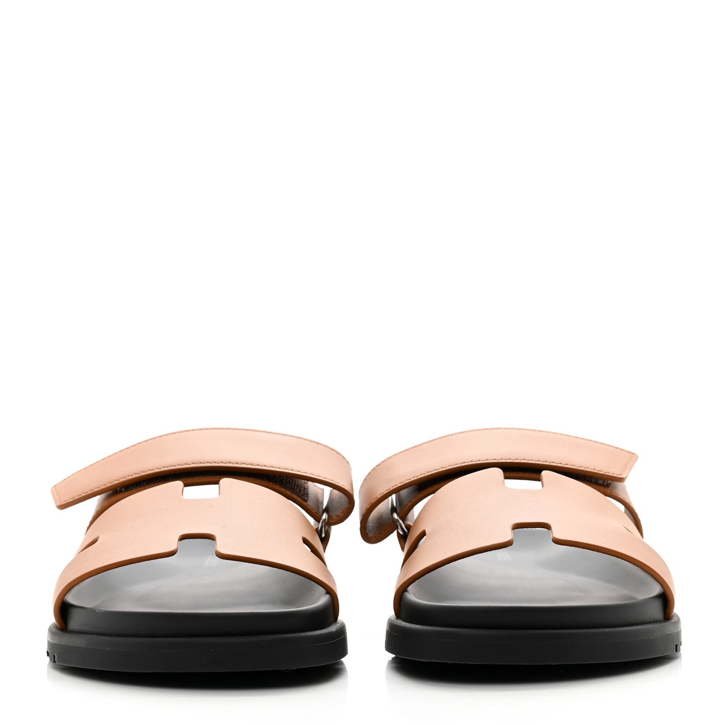 Calfskin Mens Chypre Sandals 40.5 Naturel