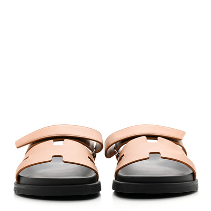 Hermes Calfskin Mens Chypre Sandals 40.5 Naturel 2 of 9
