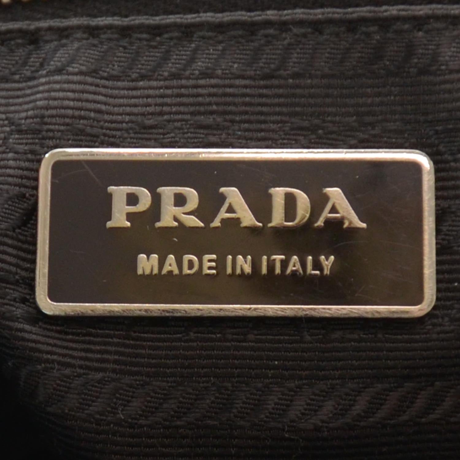 Prada Vernice Gaufre Tote Black 5 of 7