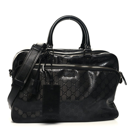 Gucci Imprime Monogram Medium Travel Bag Black 1 of 11