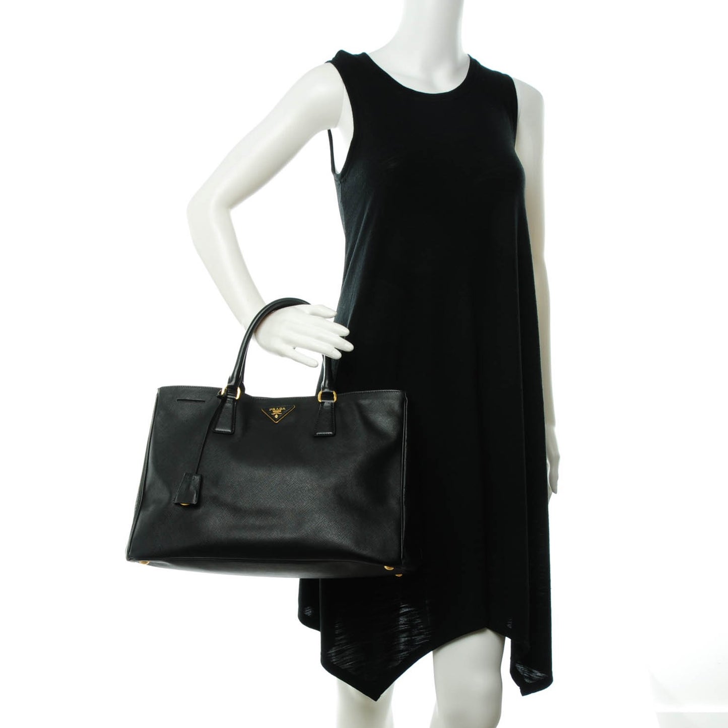 Saffiano Lux Large Tote Nero Black