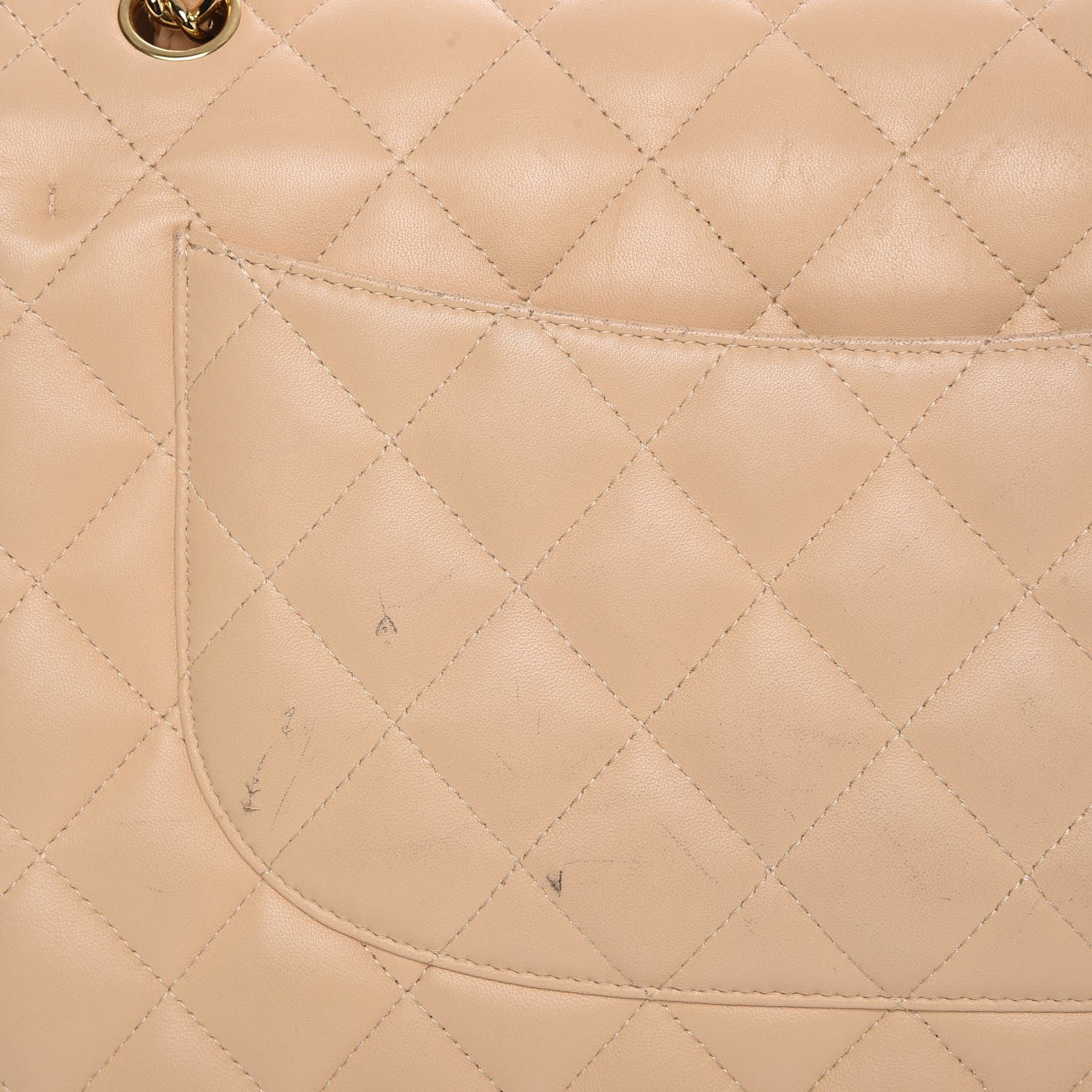 Chanel Lambskin Quilted Jumbo Double Flap Beige Clair 11 of 14