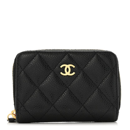 Chanel Caviar Quilted Classic Zipped Coin Purse Black 1 of 11