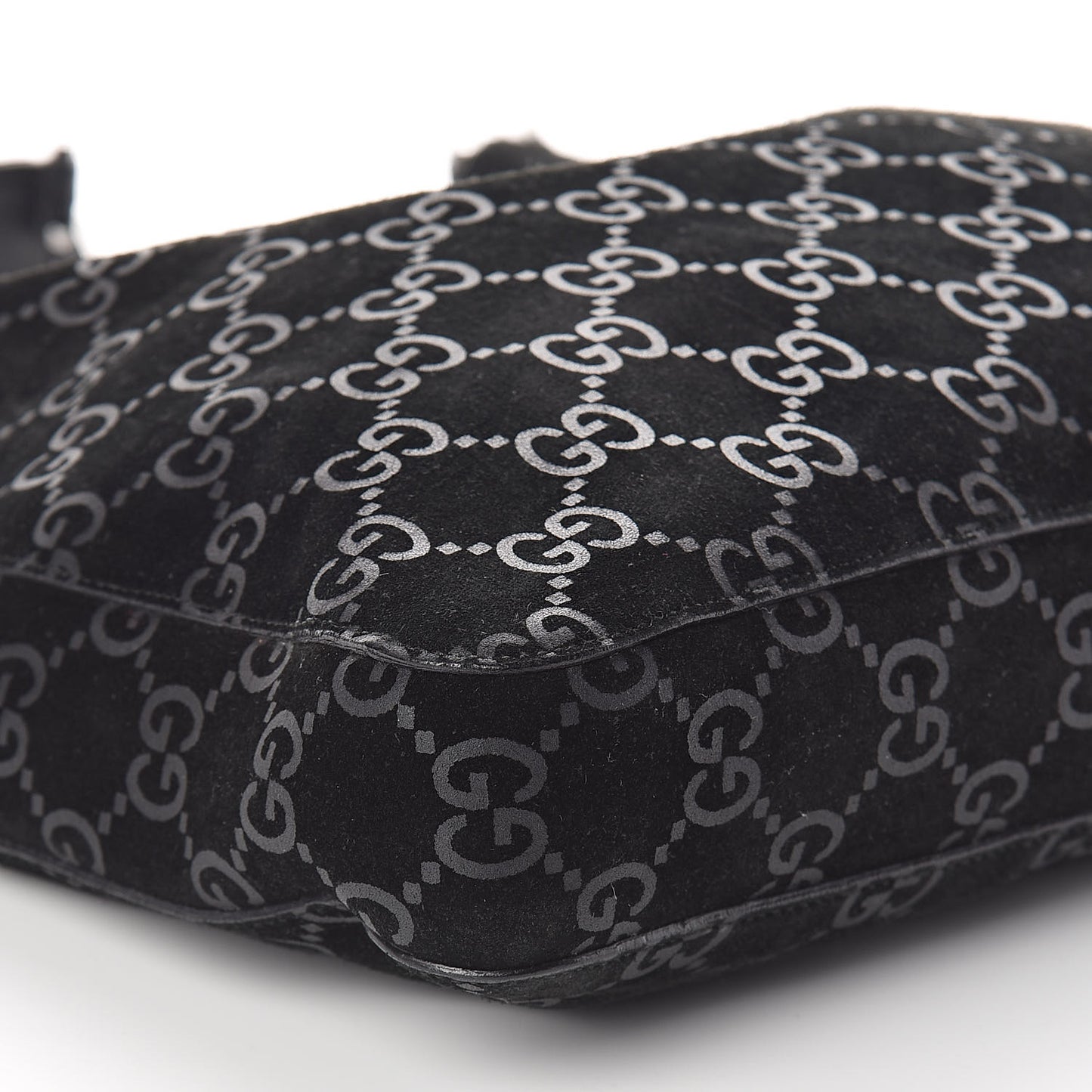 Suede Guccissima Hobo Black