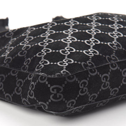 Gucci Suede Guccissima Hobo Black 8 of 10