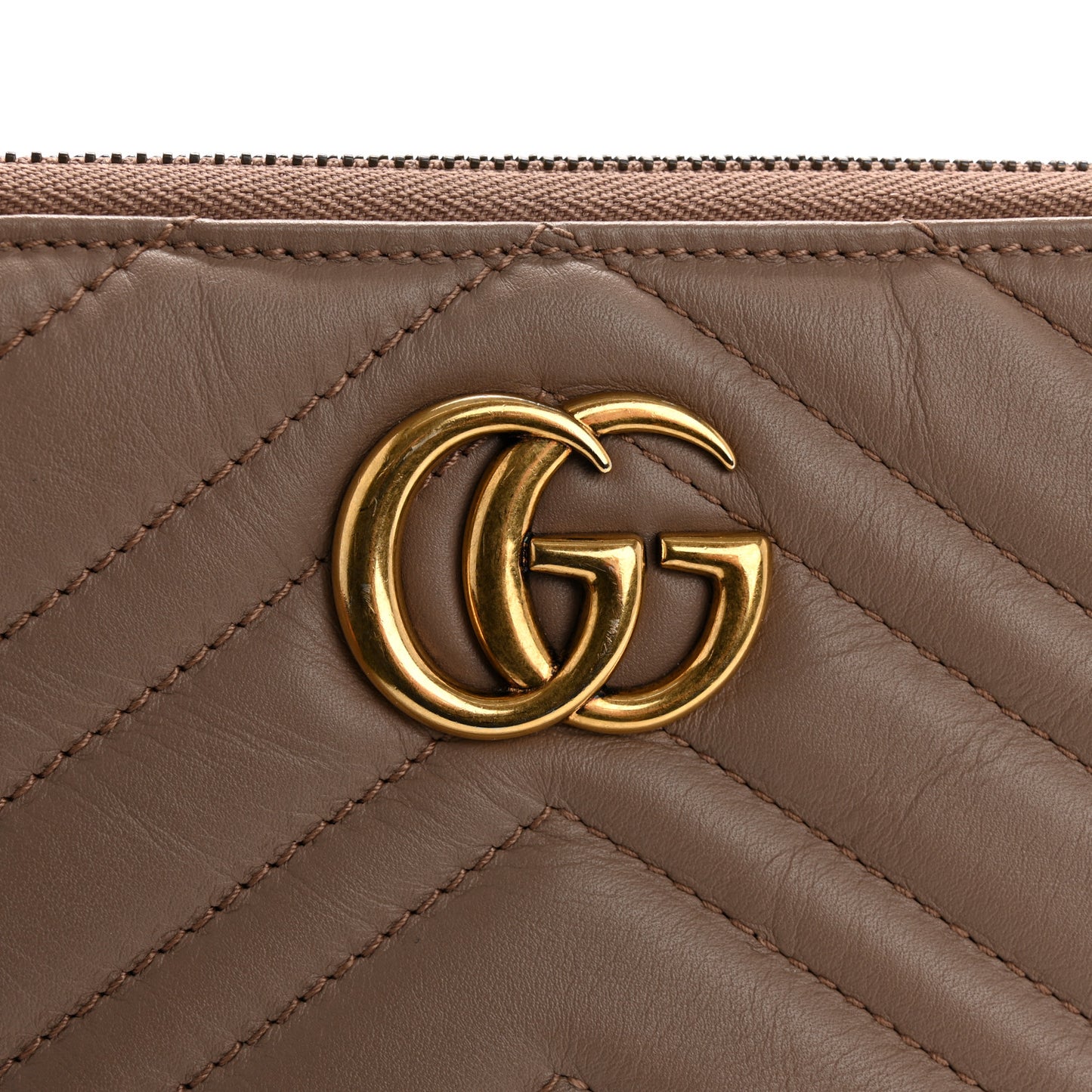 Calfskin Matelasse Mini GG Marmont Chain Bag Porcelain Rose