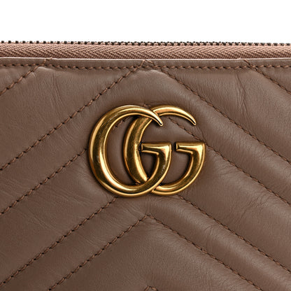 Gucci Calfskin Matelasse Mini GG Marmont Chain Bag Porcelain Rose 11 of 13
