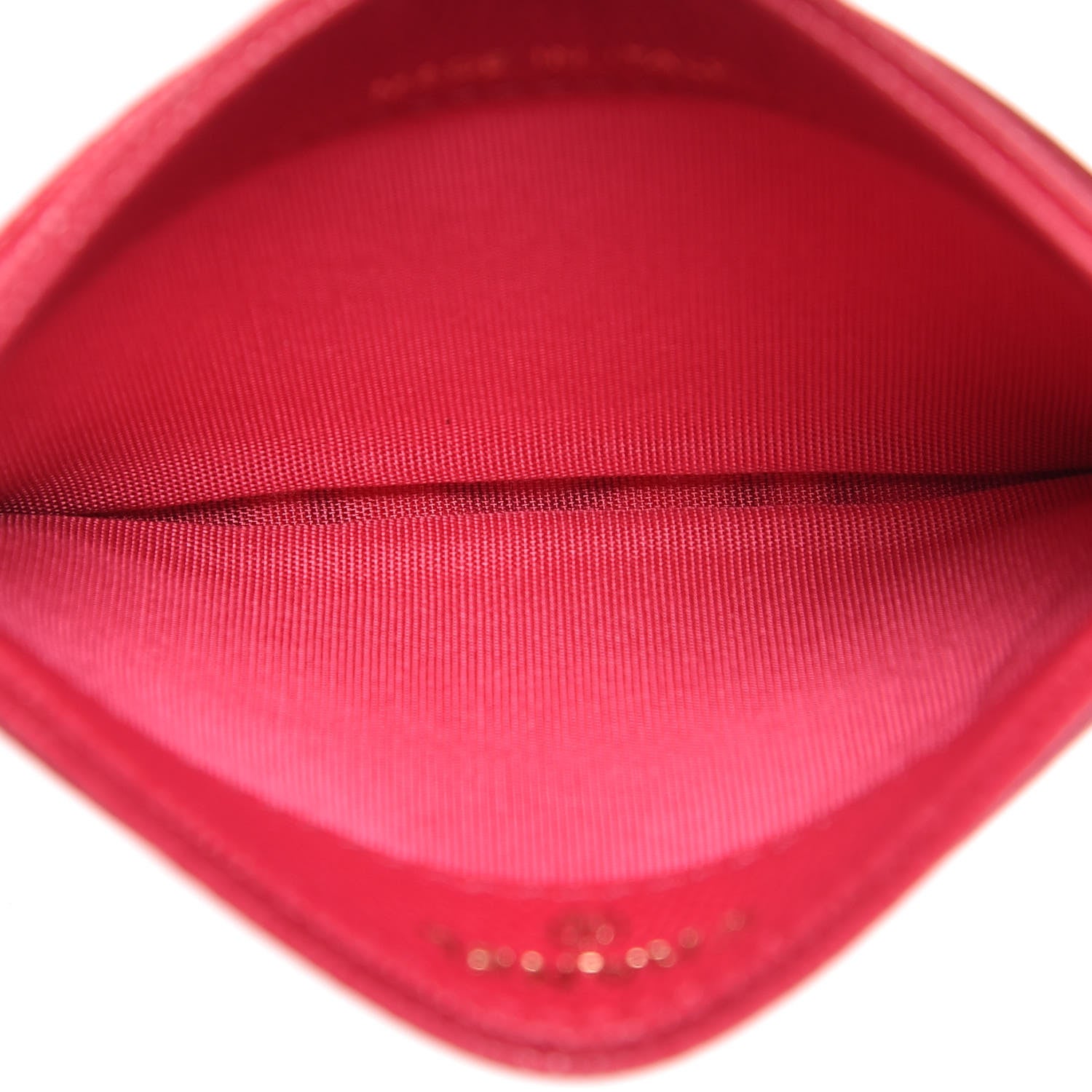 Chanel Caviar Camellia Embossed Card Holder Fuchsia 5 of 9