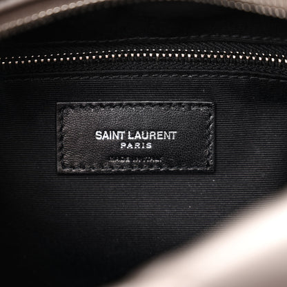 Saint Laurent Calfskin Y Quilted Monogram Small Loulou Bowling Bag Earth 6 of 12