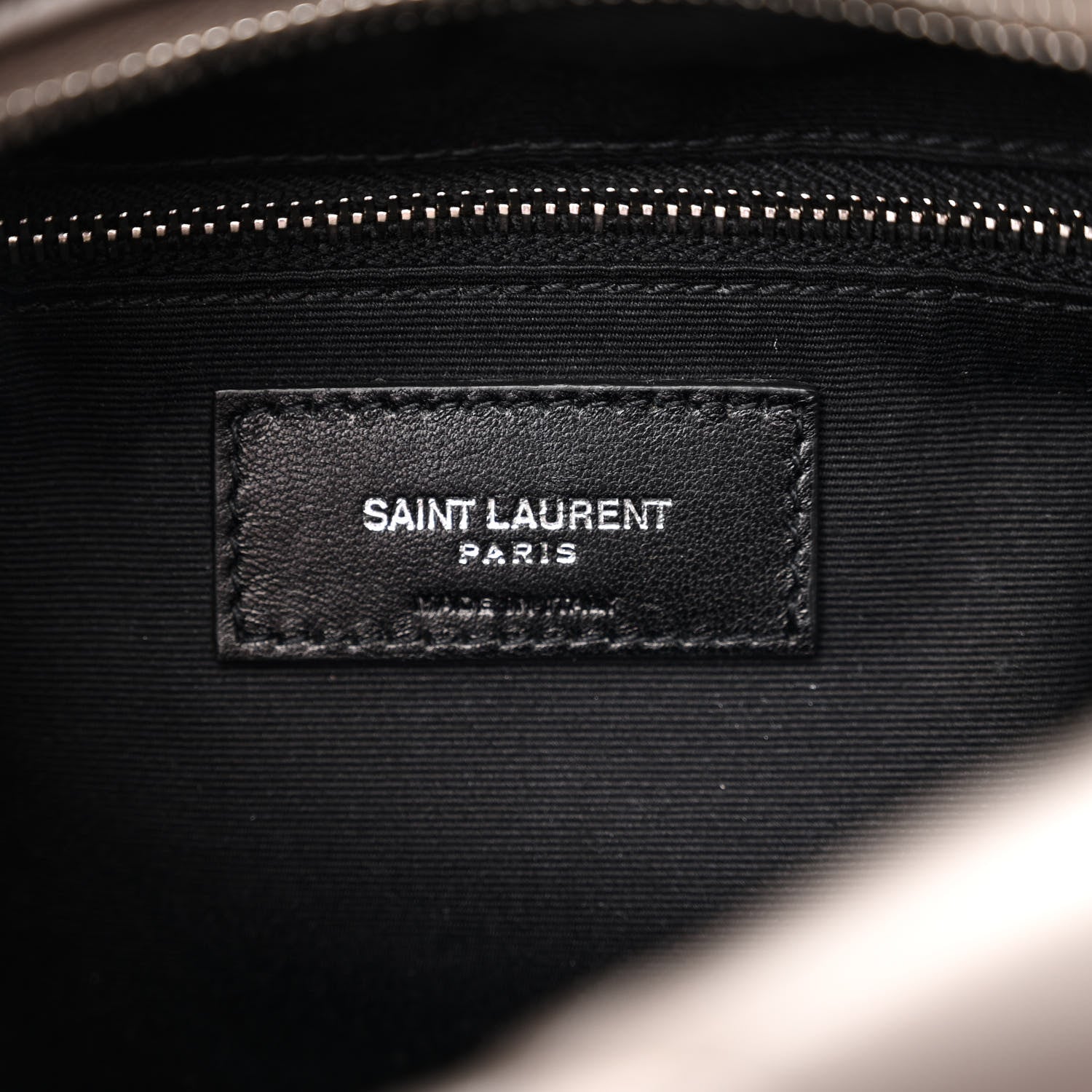 Saint Laurent Calfskin Y Quilted Monogram Small Loulou Bowling Bag Earth 6 of 12