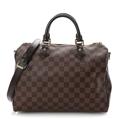 Louis Vuitton Damier Ebene Speedy Bandouliere 30 1 of 10