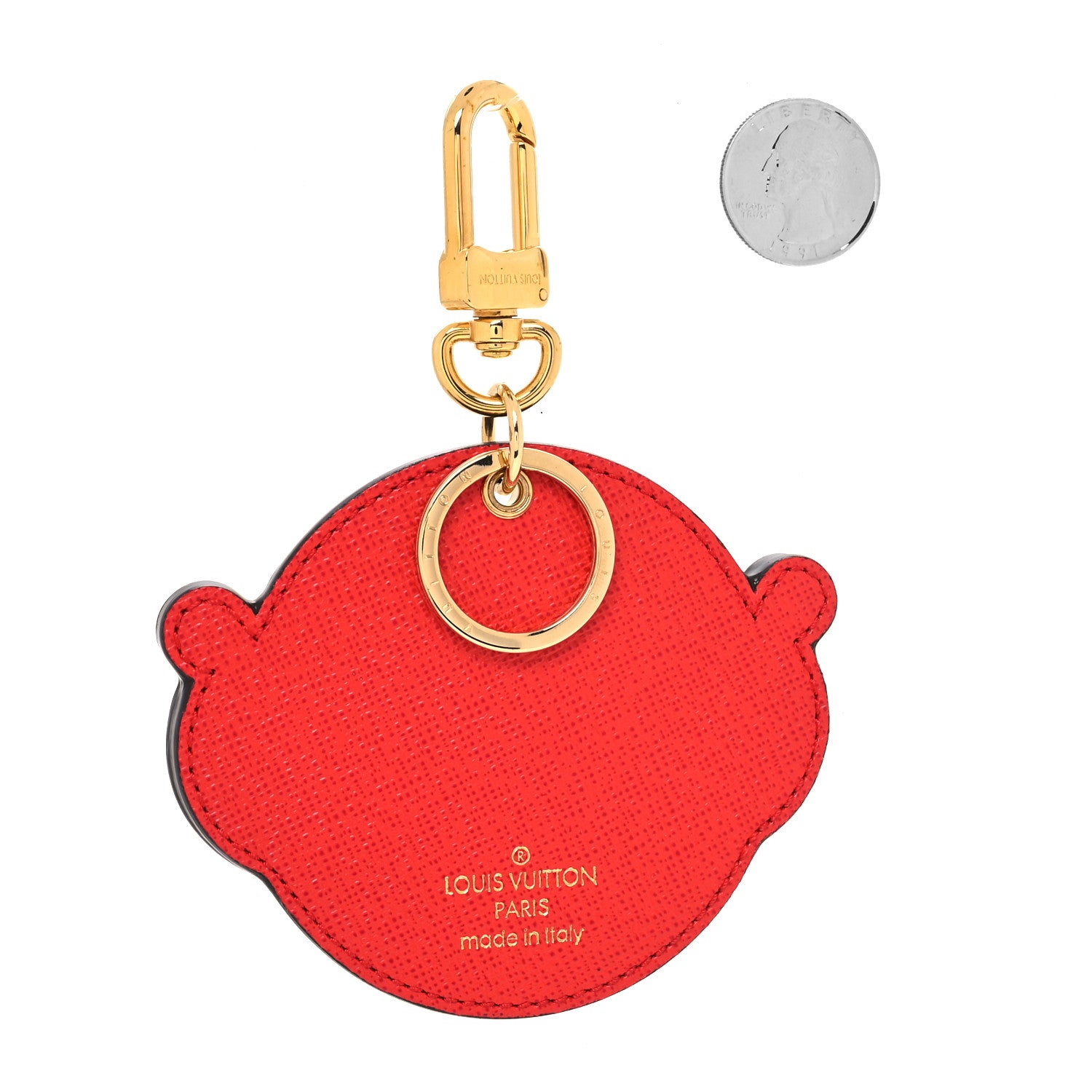 Louis Vuitton Monogram Animal Faces Bird Bag Charm 2 of 4
