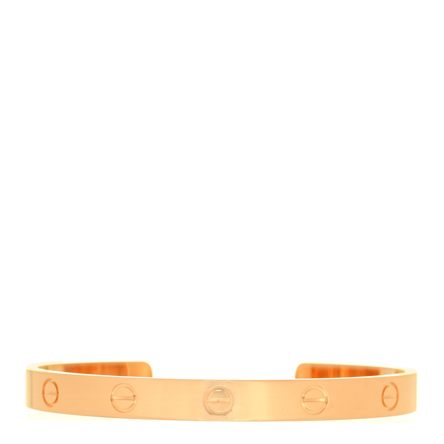 Cartier 18K Yellow Gold LOVE Cuff Bracelet 18 1 of 5