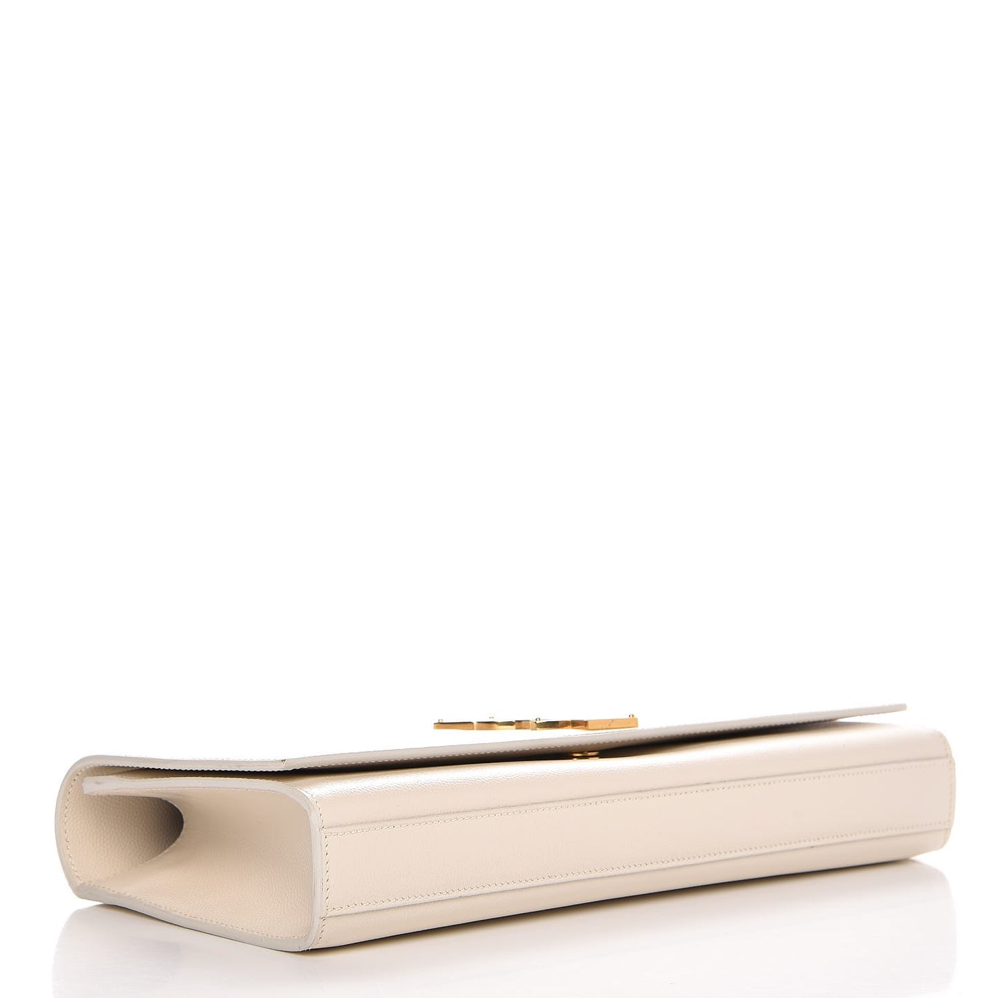 Grain De Poudre Classic Monogram Cassandre Clutch Dove White