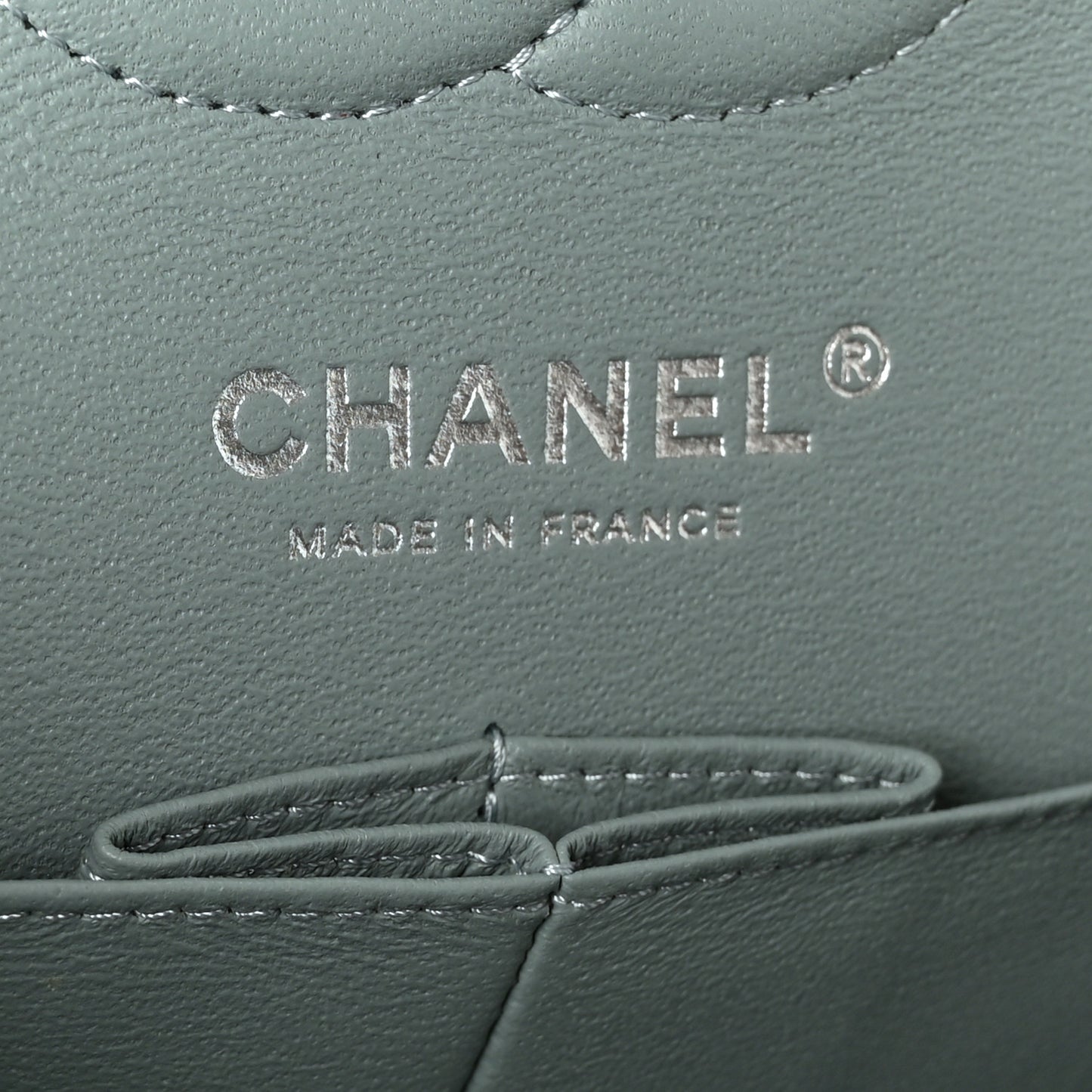 Caviar Quilted Small Double Flap Light Blue