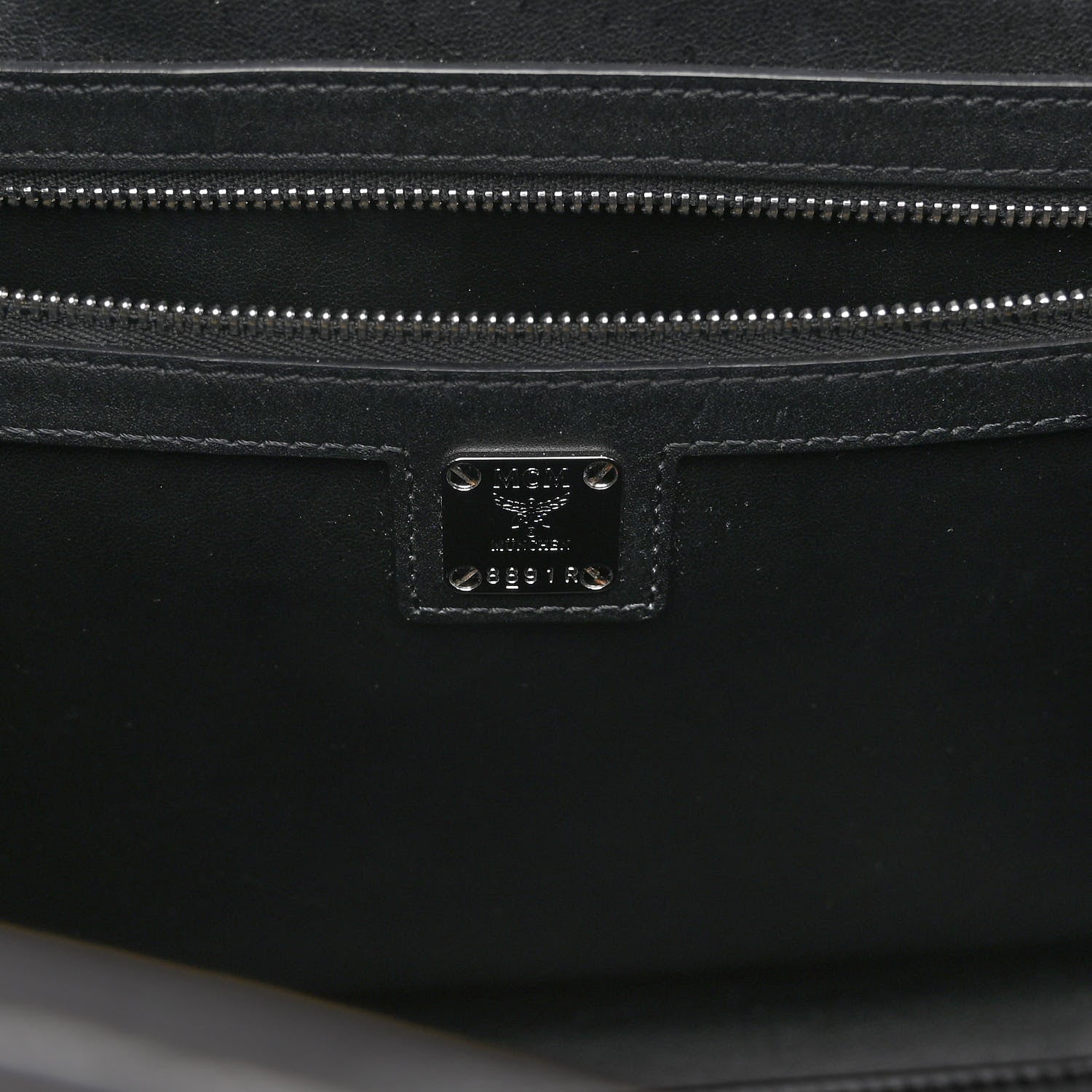 MCM Visetos Large Munchen Tote Grey 7 of 10
