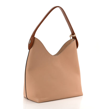 Louis Vuitton Calfskin Lockme Hobo Beige 3 of 10