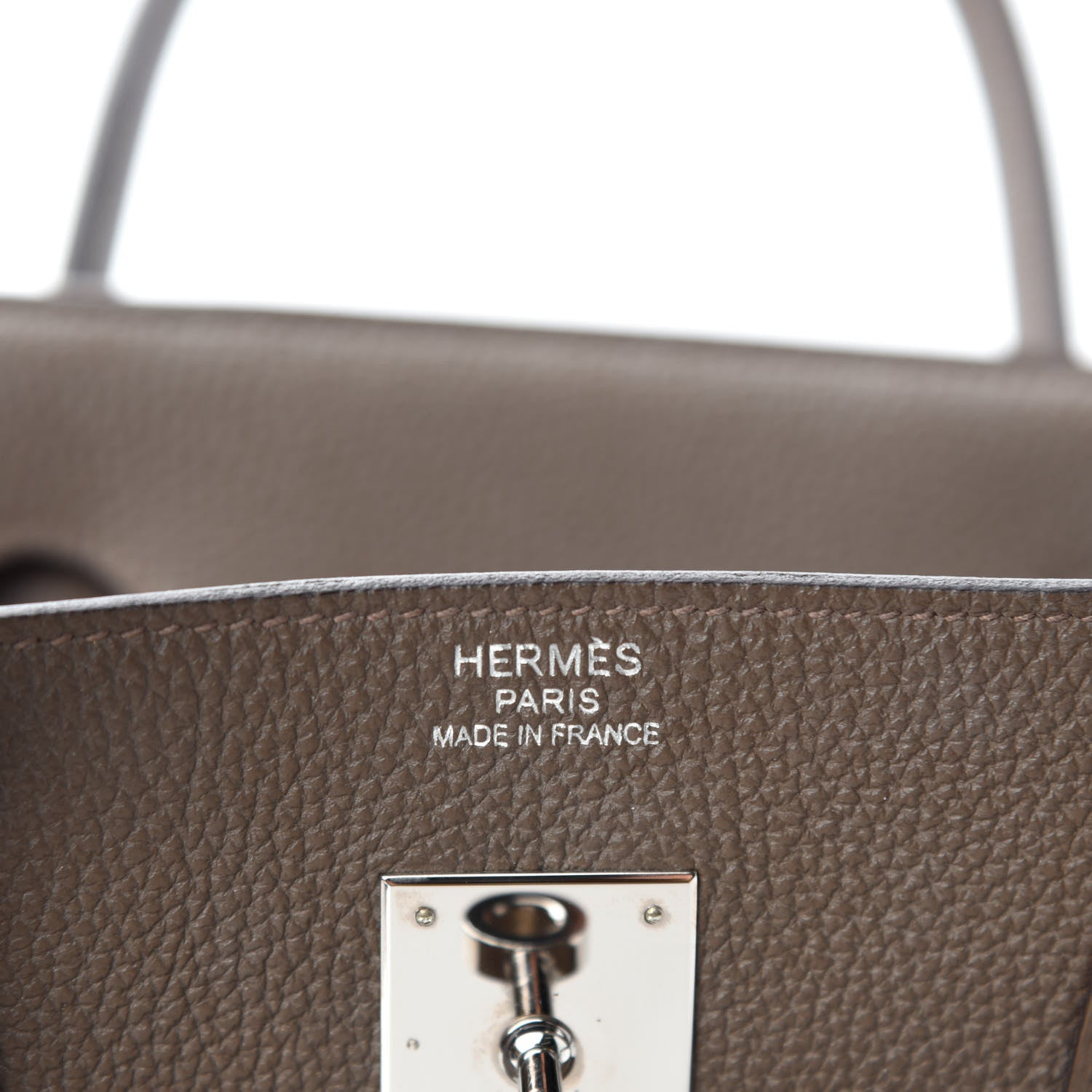 Hermes Togo Birkin 40 Etain 20 of 22