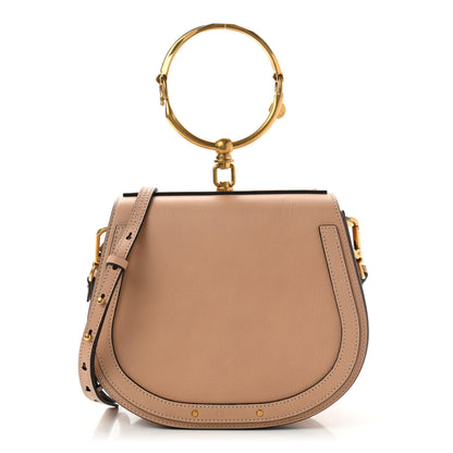 Chloe Calfskin Suede Medium Nile Bracelet Bag Biscotti Beige 1 of 10