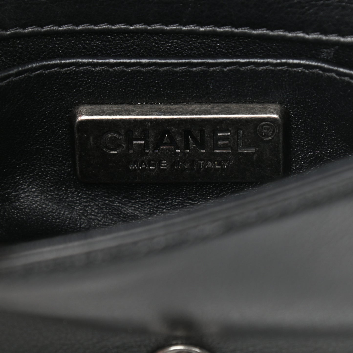 Galuchat Stingray Mini Boy Flap Black Silver