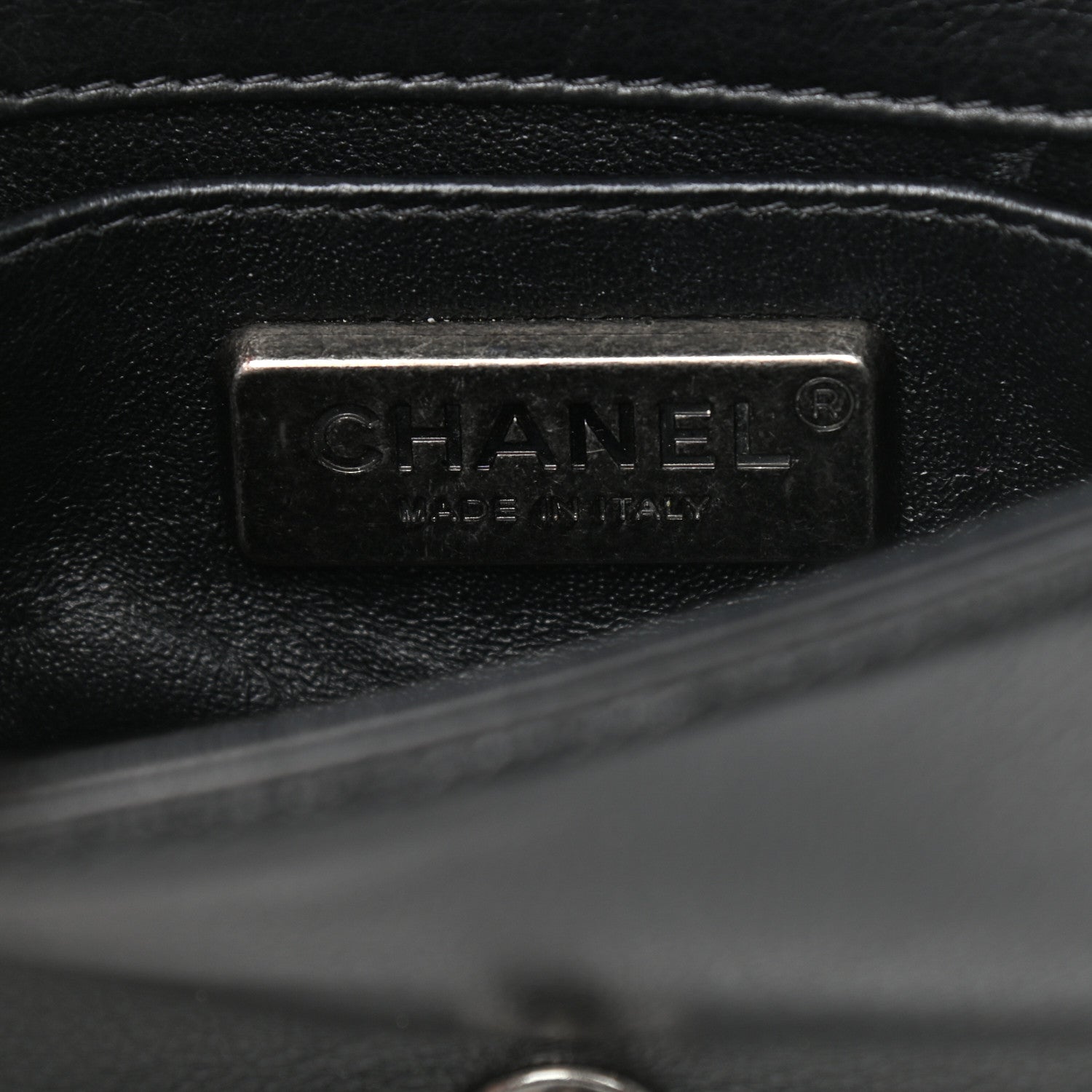 Chanel Galuchat Stingray Mini Boy Flap Black Silver 6 of 10