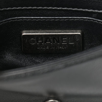 Chanel Galuchat Stingray Mini Boy Flap Black Silver 6 of 10
