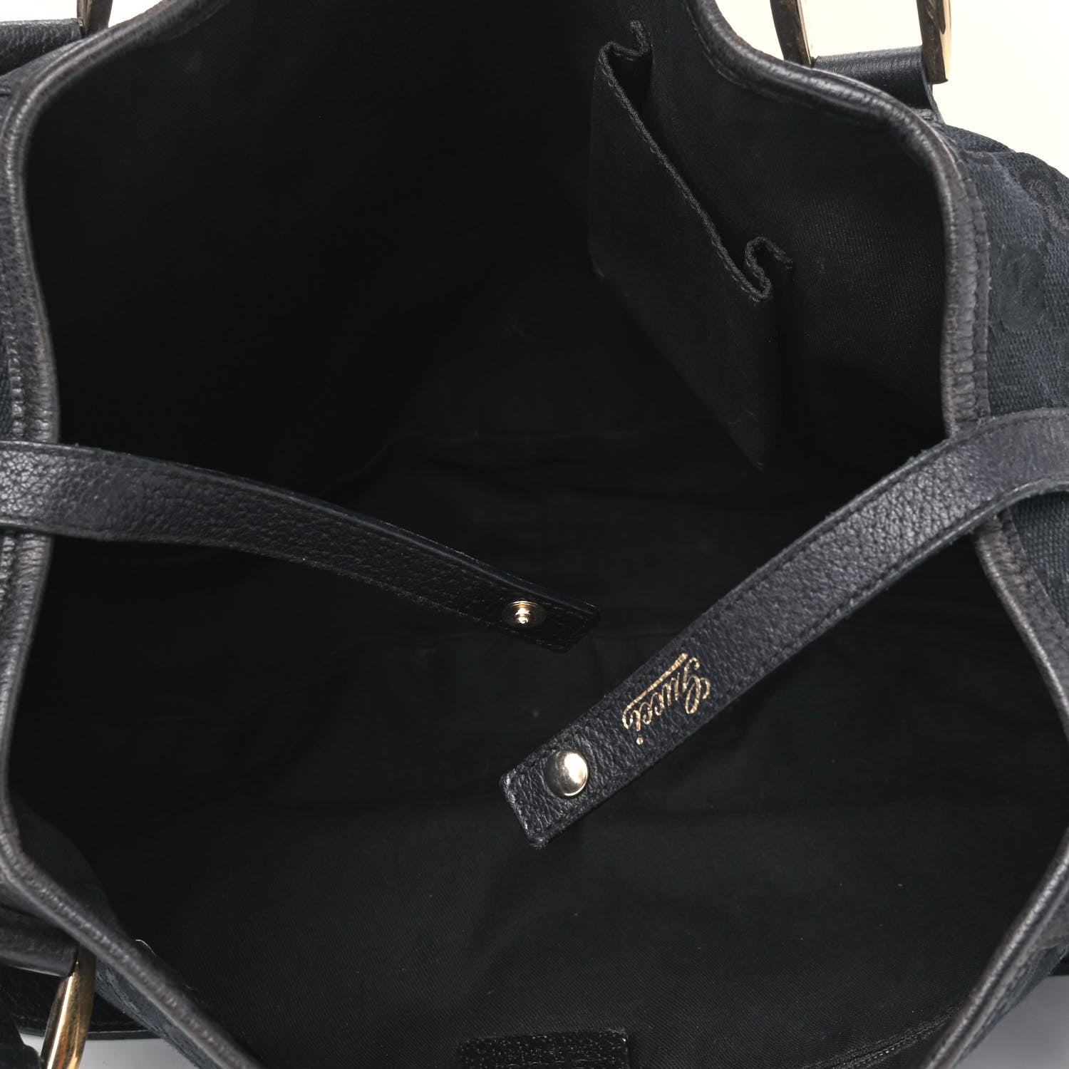 Gucci Monogram Medium Abbey Shoulder Bag Black 4 of 11
