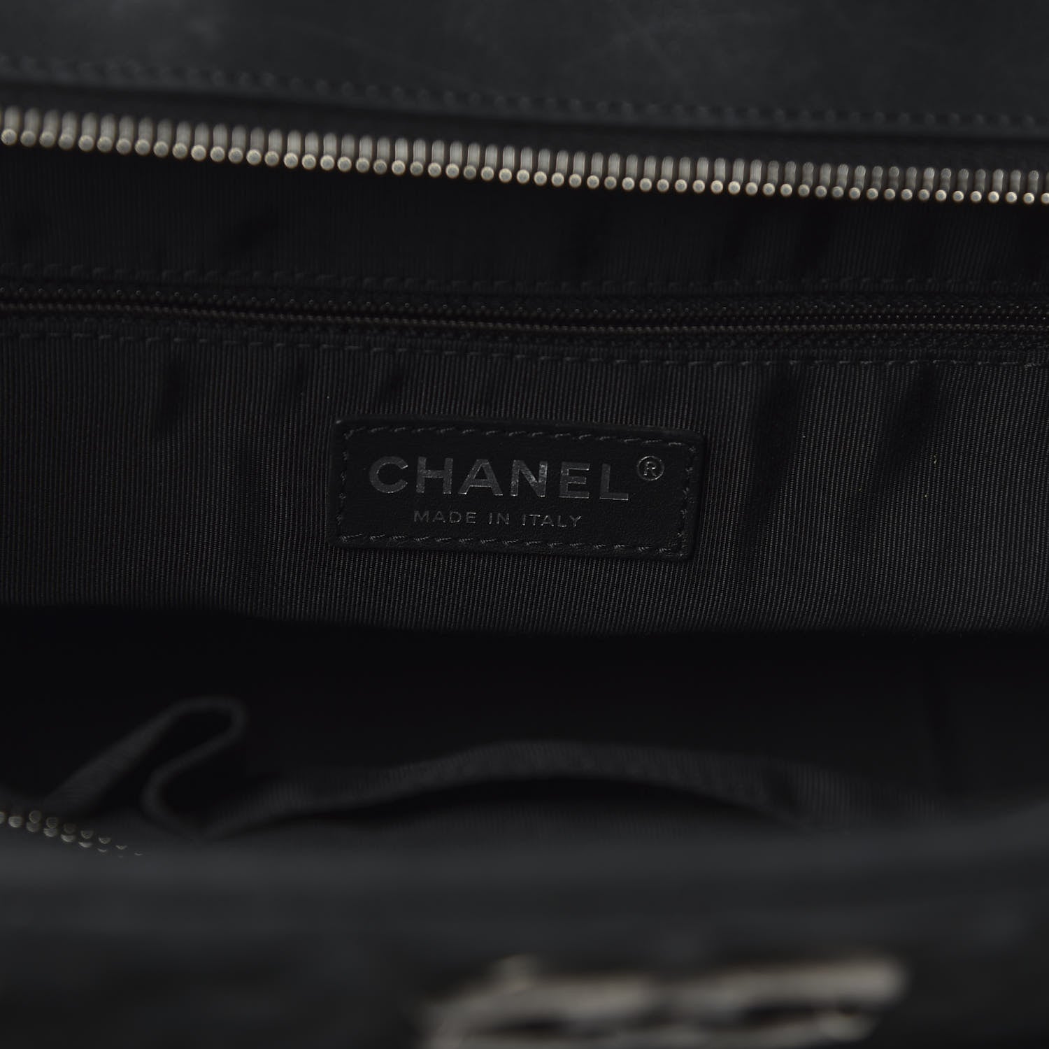 Chanel Iridescent Calfskin Chic Quilt Bowling Bag Black 8 of 12