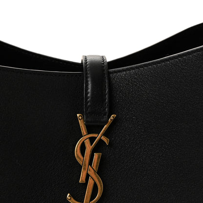 Saint Laurent Smooth Calfskin Small Le 5 A 7 Soft Hobo Black 7 of 10
