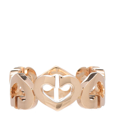 Cartier 18K Yellow Gold Hearts and Symbols Ring 48 4.5 1 of 5