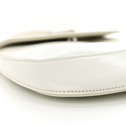 Prada Spazzolato Mini Cleo Flap Shoulder Bag White 8 of 11