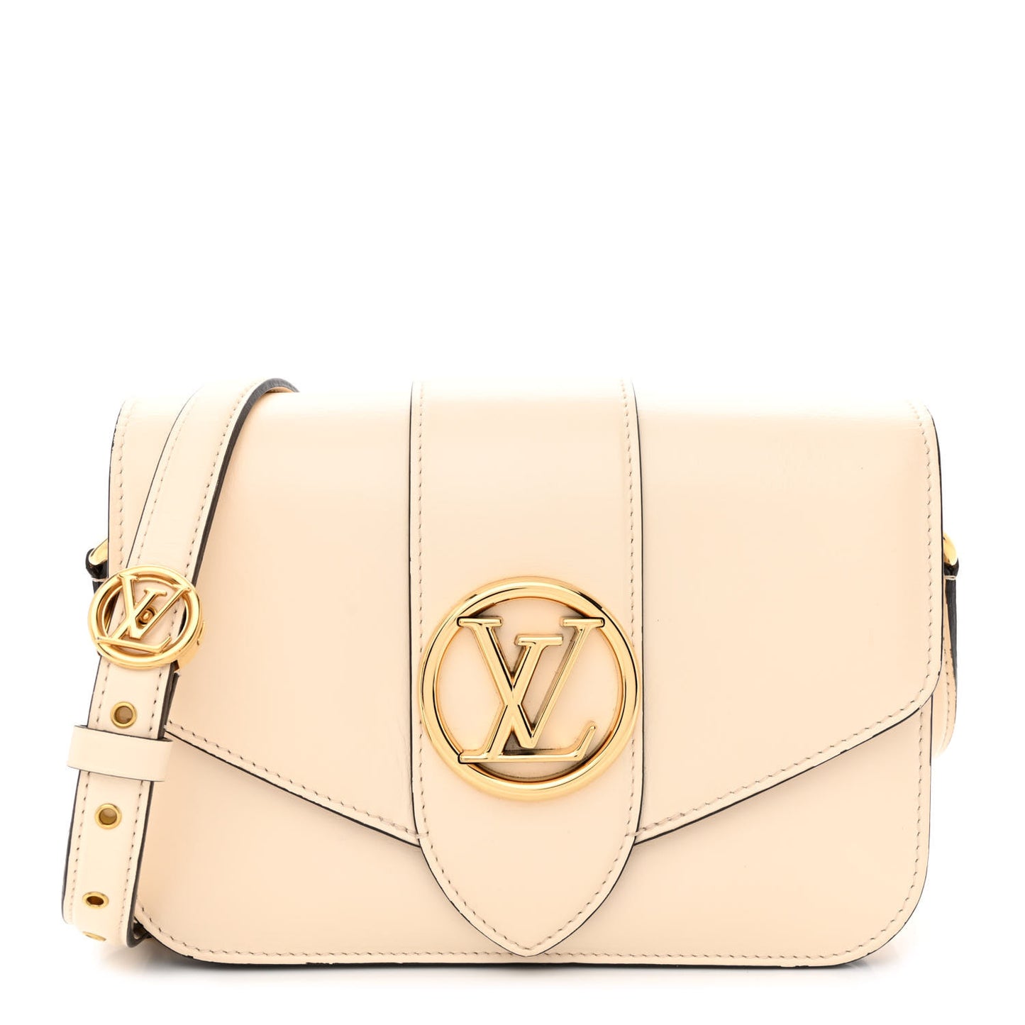 Smooth Calfskin LV Pont 9 Cream