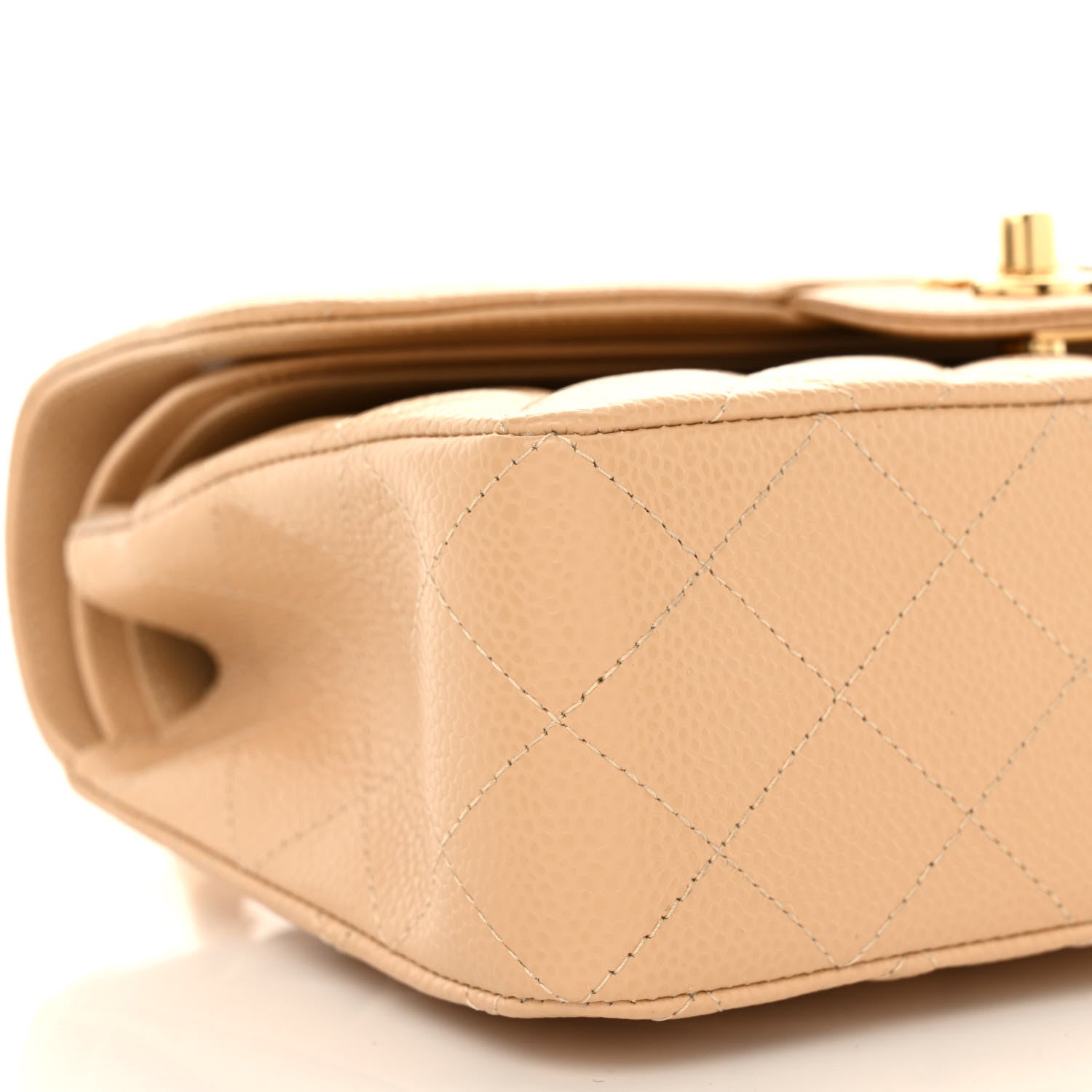 Chanel Caviar Quilted Small Double Flap Beige 9 of 11