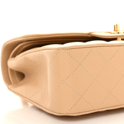 Chanel Caviar Quilted Small Double Flap Beige 9 of 11