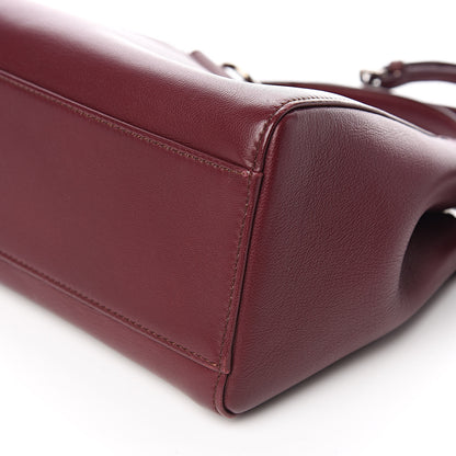 Fendi Nappa Mini Peekaboo Iconic Satchel Bordeaux 10 of 15