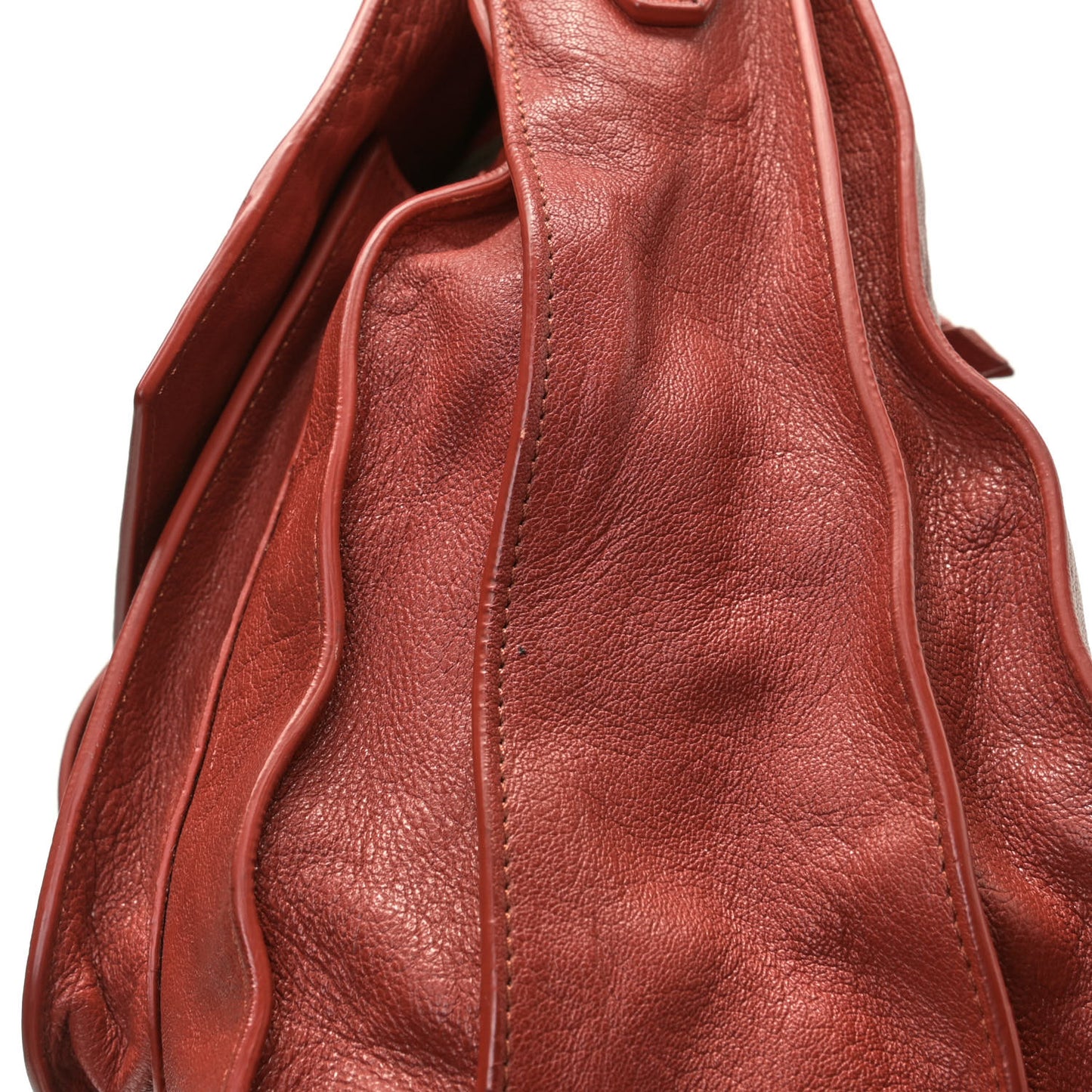 Lambskin Large PS1 Satchel Mandarin Red