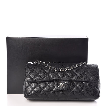 Chanel Caviar Quilted East West Flap Black 10 of 10